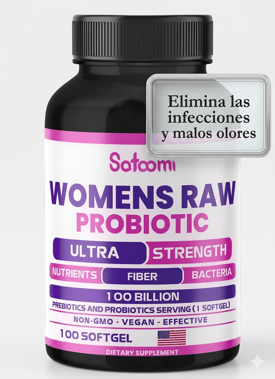 Womens Raw Probiotic 100B - Frescura y Equilibrio Íntimo (100 Softgels)