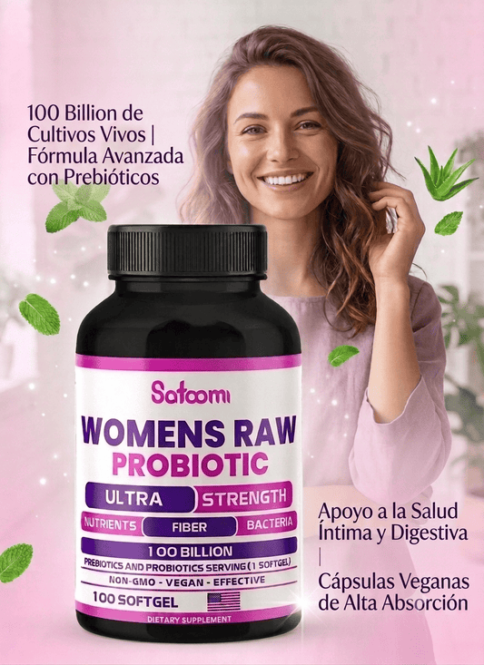 Womens Raw Probiotic 100B - Elimina Infecciones, Malos Olores y Regula tu Flora Íntima