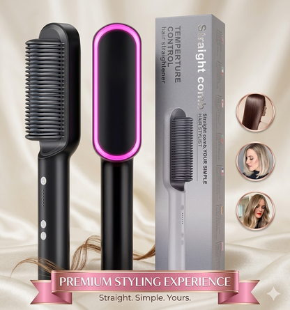 Cepillo Alisador y Secador 2 en 1 Premium - Cabello Perfecto en Minutos
