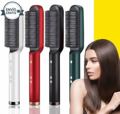 Cepillo Alisador y Secador 2 en 1 Premium - Cabello Perfecto en Minutos
