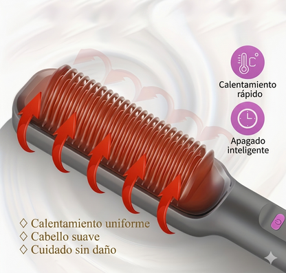 Cepillo Alisador y Secador 2 en 1 Premium - Cabello Perfecto en Minutos