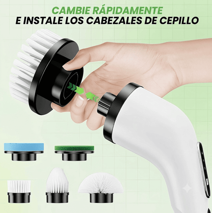 Cepillo Eléctrico Limpiador UltraScrub™ 9 en 1 - Inalámbrico y Extensible